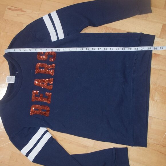 Victoria’s Secret Pink NFL Women's Sz S Chicago Bears Pullover Crewneck Bling - Picture 4 of 5